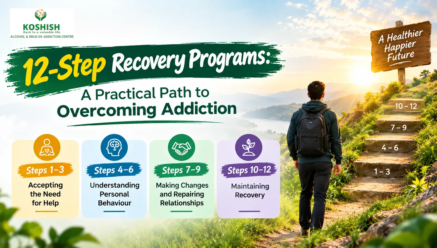 12-Step Recovery Programs: A Practical Path to Overcoming Addiction - Koshish Deaddiction